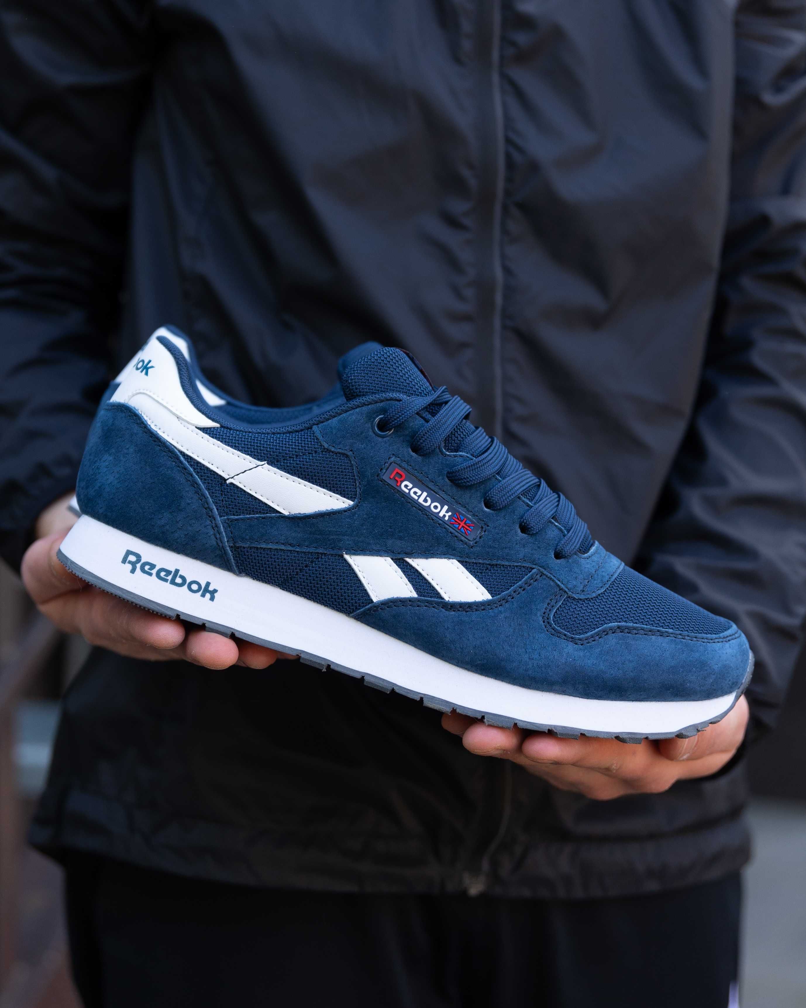 Кроссовки мужские Reebok Classic Leather Blue White