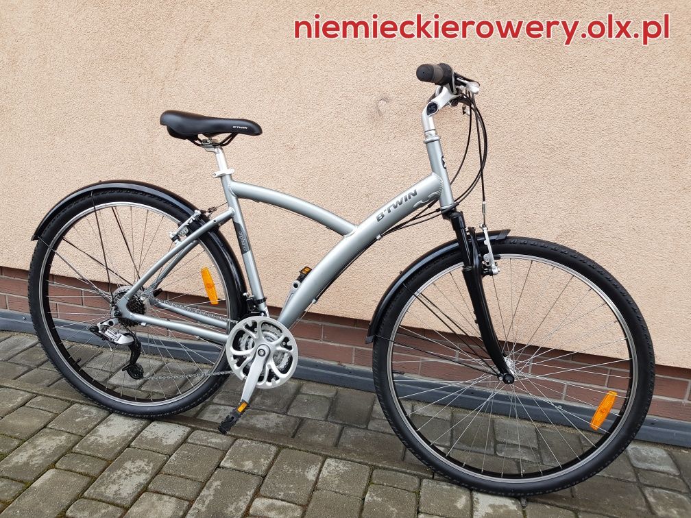 Rower męski BTWIN koła 28 SHIMANO ALUMINIUM okazja rabat WYSYŁKA
