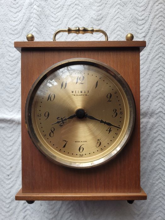 Zegar meblowy Wiemar Quartz Made in GDR
