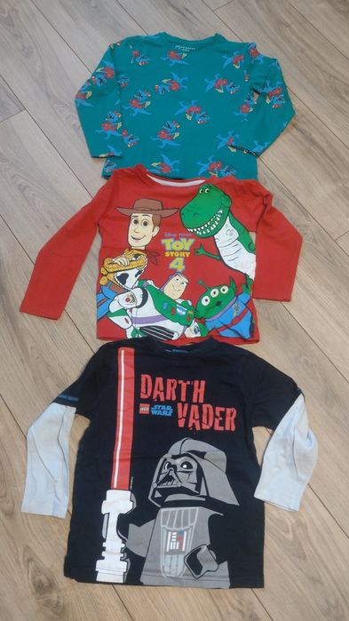 Paka bluzek dla chłopca roz 116