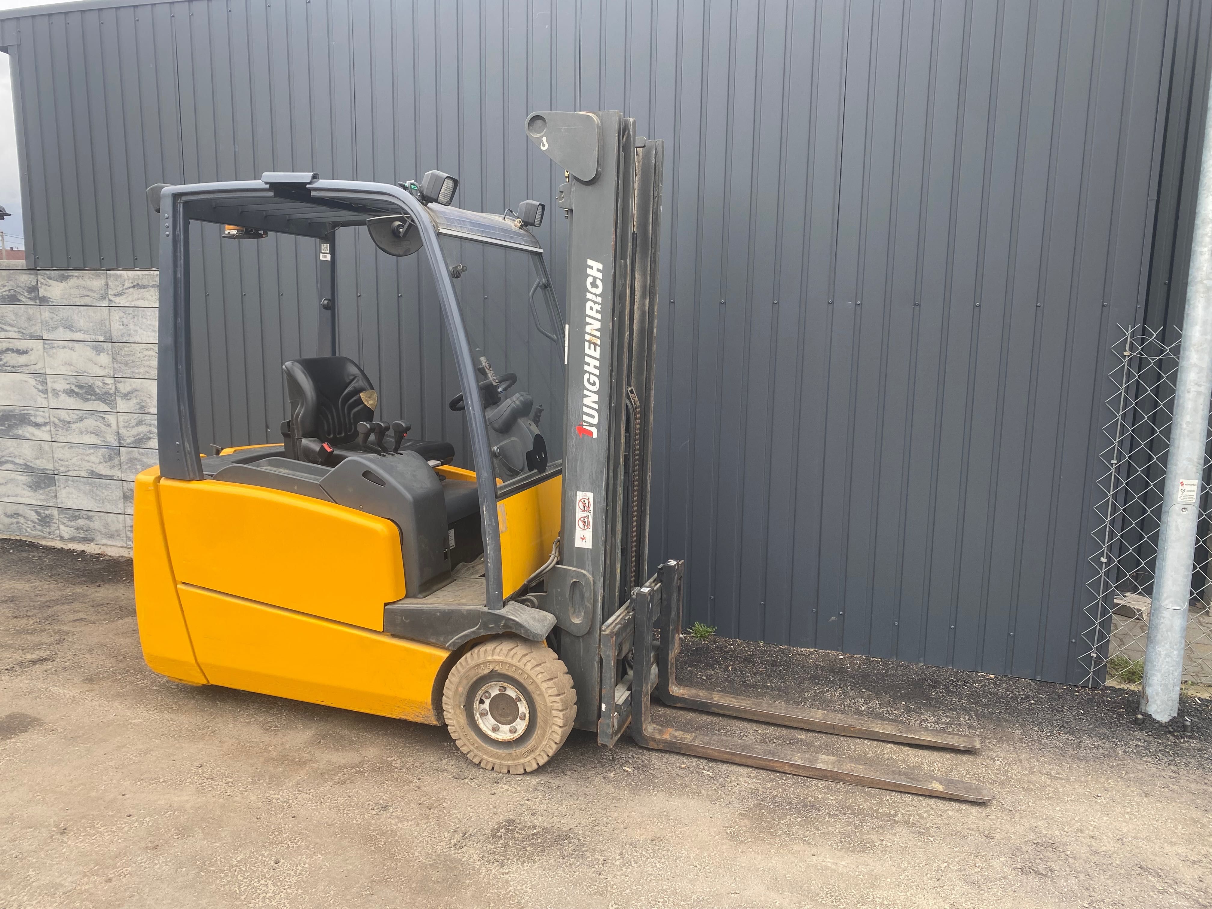 Jungheinrich EFG 216, 2005r Triplex 5.0 Białe opony Wózek widłowy RAK