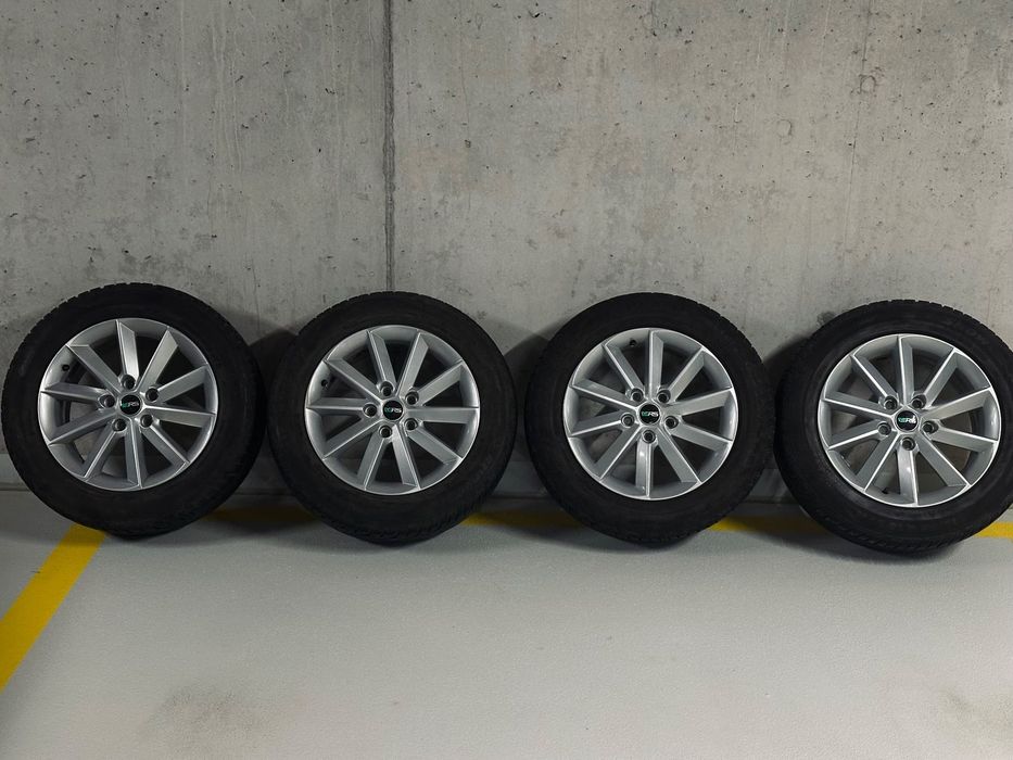 Zima х 4 opony Kormoran snow (18r) + 4 aluminiowych felgi Skoda VRS