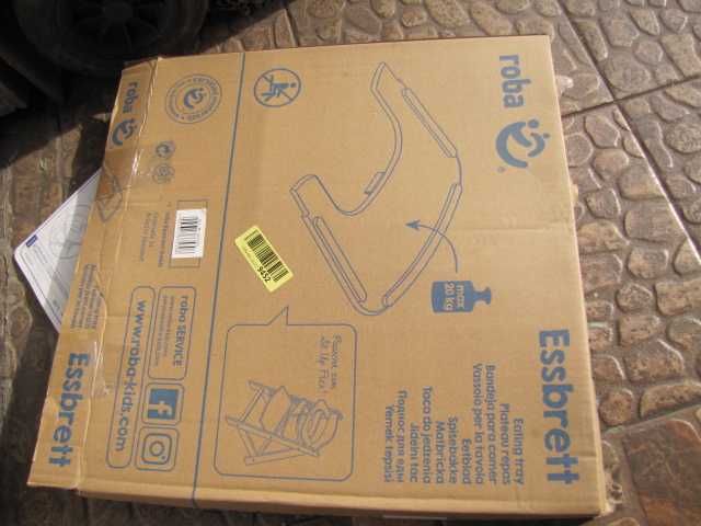 Roba tacka Sit up flex do krzesełka drewniana czarna