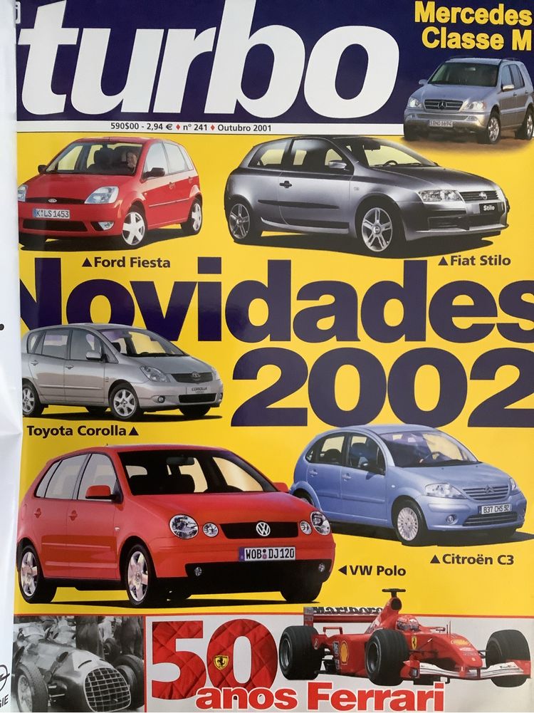 Revistas Turbo dos anos 2000/2001 e 2019