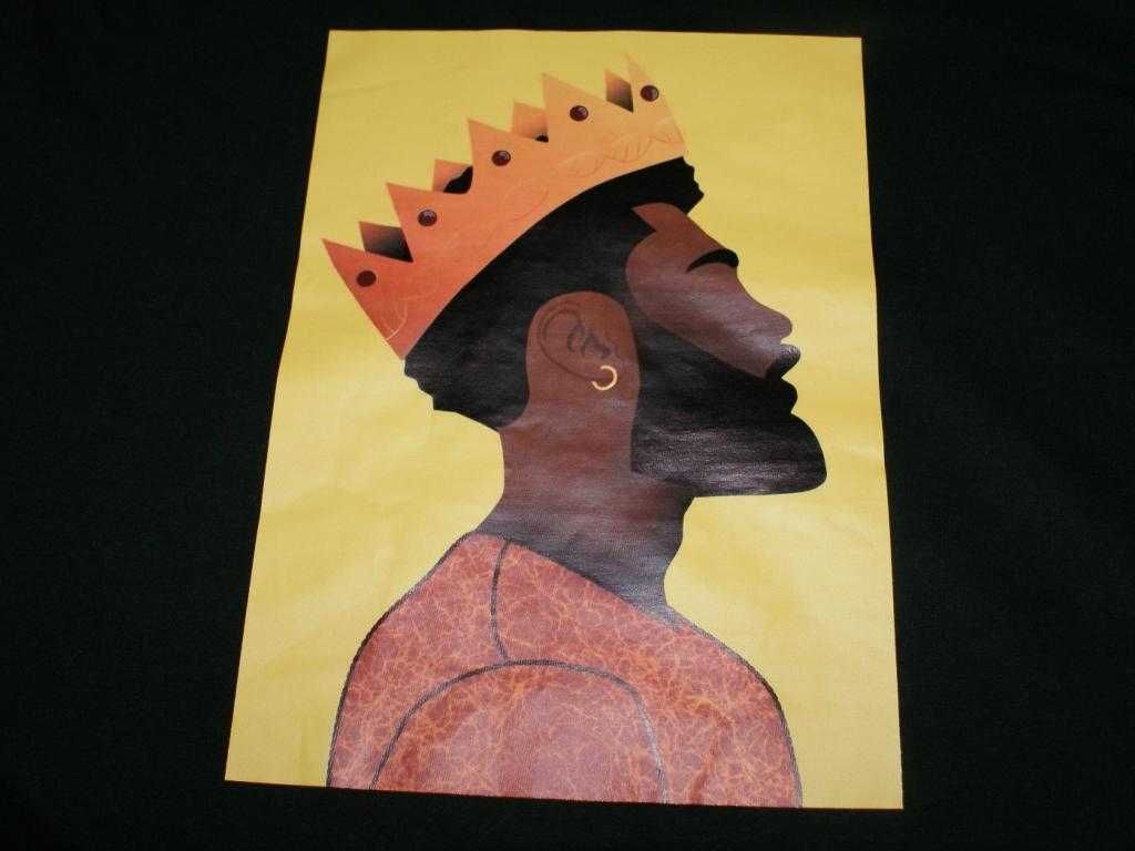 KEYA koszulka męska T shirt AFRICA king król ALT M