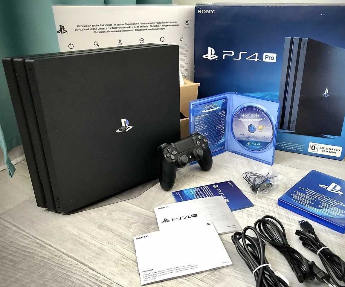 Плойка PS 4 PRO 1 tb приставка сони плейстейшен + игры