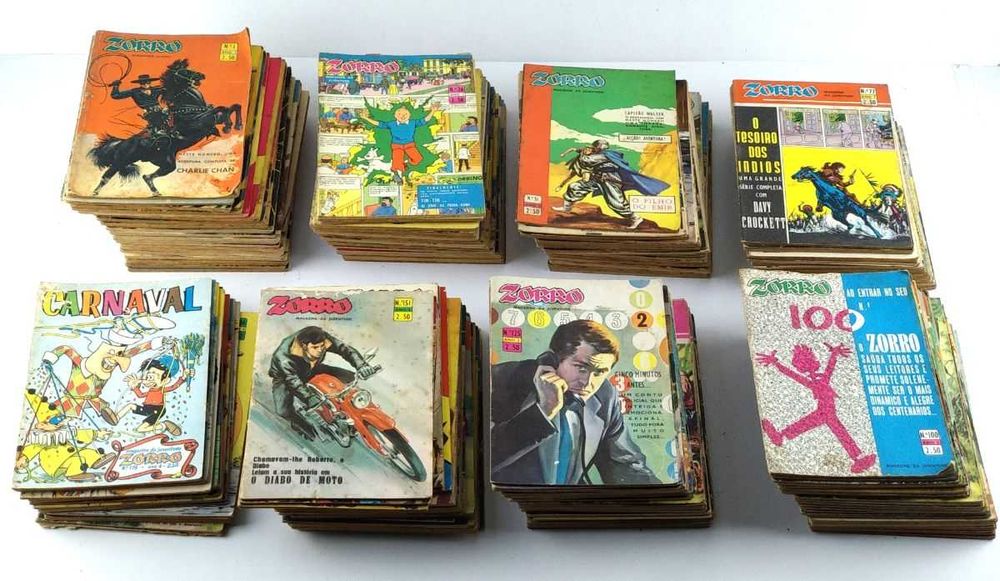 Bd antiga Zorro, Pisca-Pisca, Jornal da BD e Jacto
