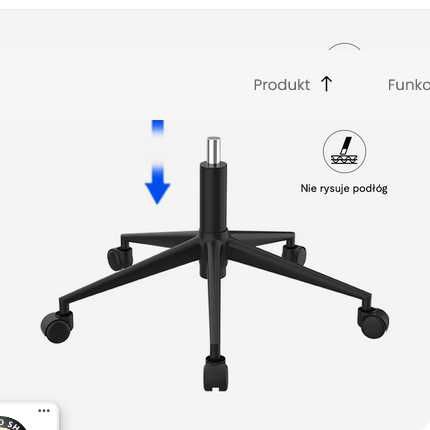 Krzesło obrotowe z szerokim siedziskiem HC1 (HC1)