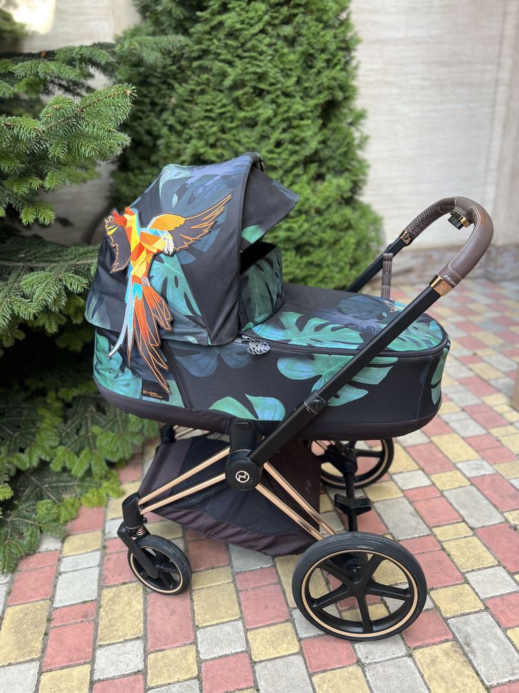 Коляска Cybex Priam birds of paradise  люлька