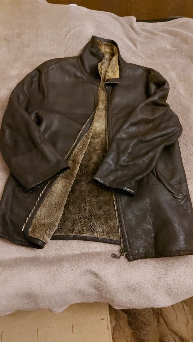 Куртка кожаная на меху