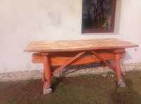 Duży stół ogrodowy lite drewno