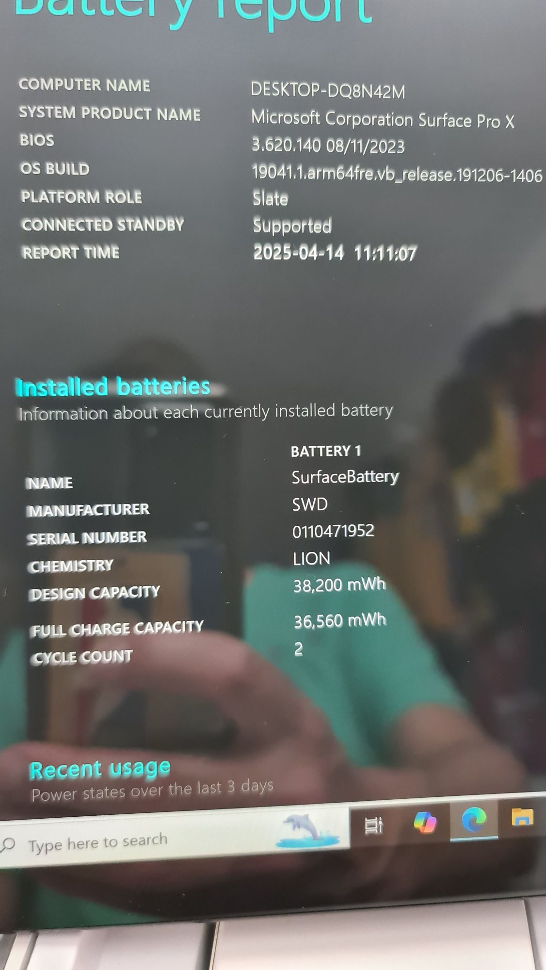Microsoft Surface pro X