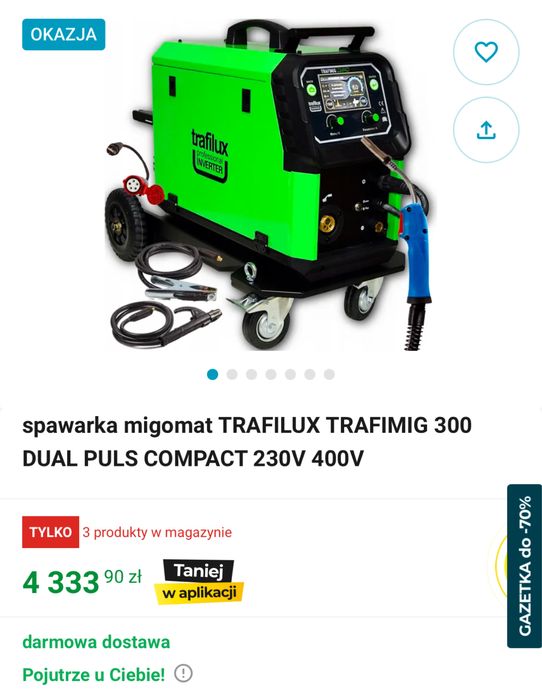 Spawarka MIG/MAG, TIG, MMA