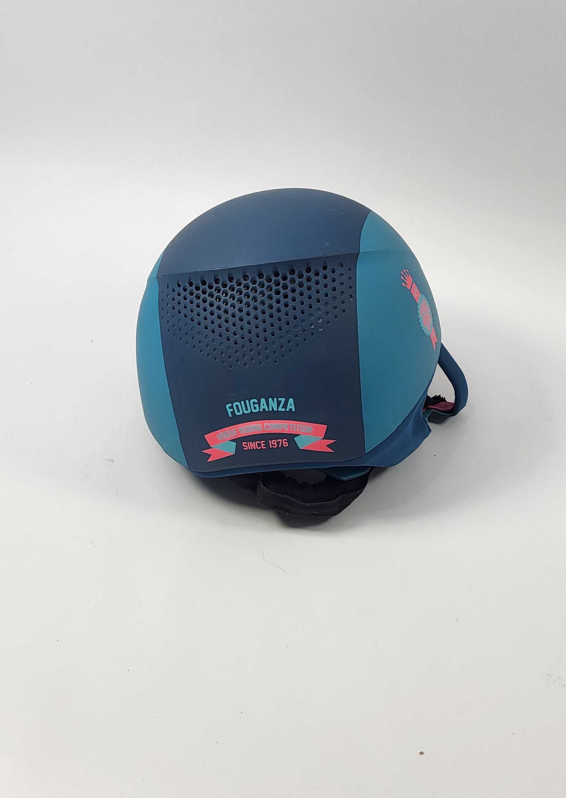 Kask jeździecki toczek dla dziecka fouganza 55-57cm