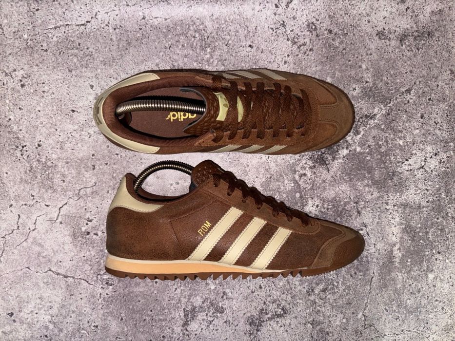 Adidas Rom Vintage (Чоловічі Шкіряні Кросівки Адідас Ром Samba london
