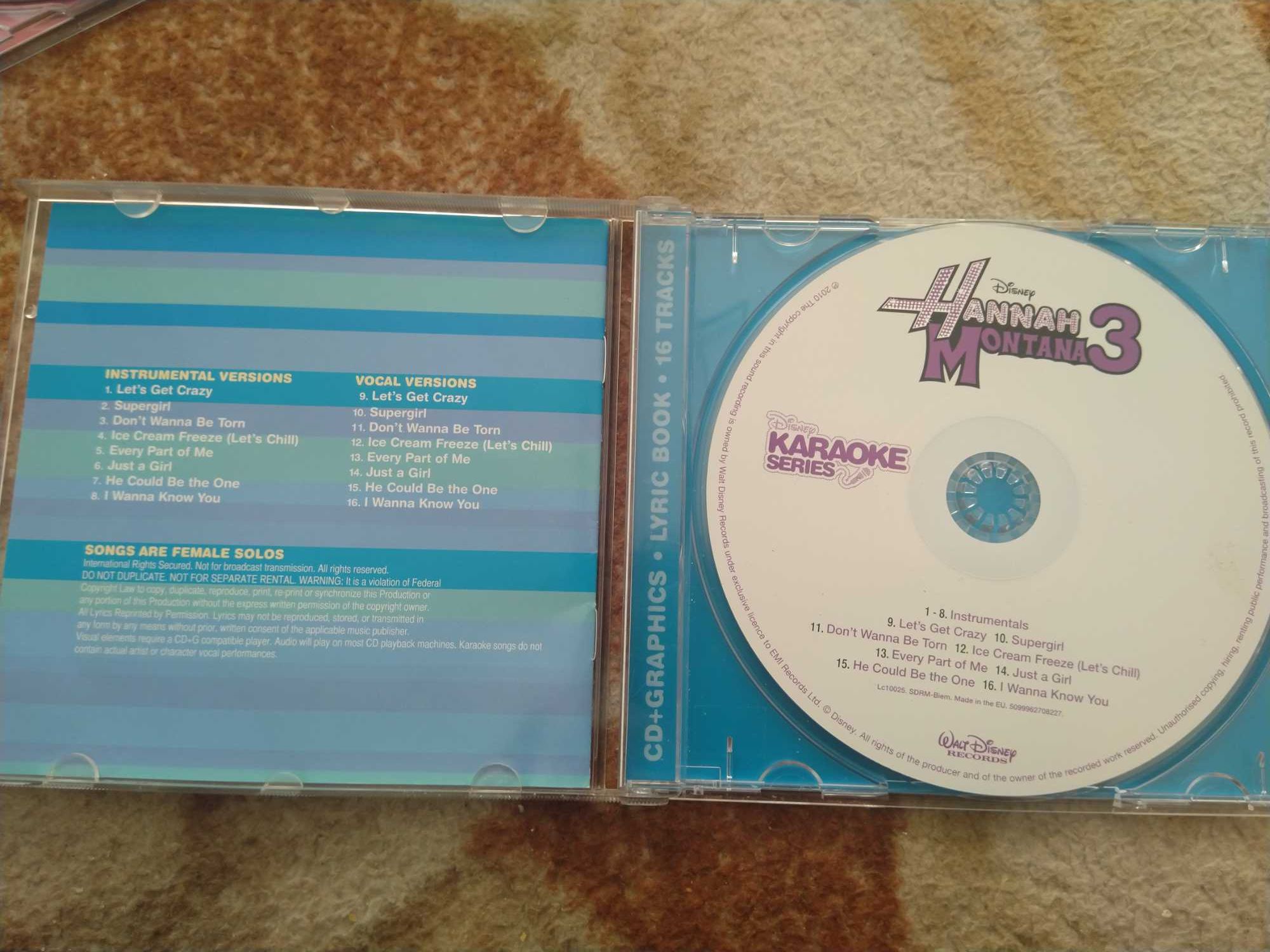 Hannah Montana 3 Karaoke series płyta CD