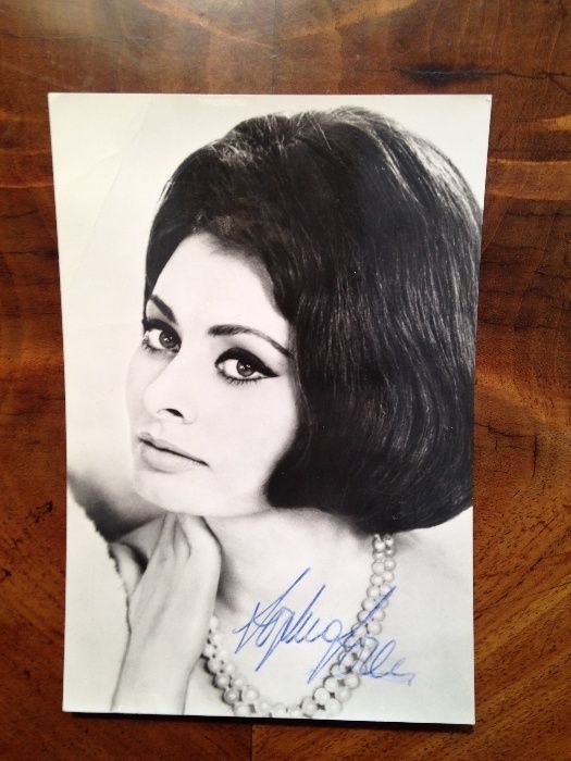 Sophia Loren - zdjęcie z autografem.