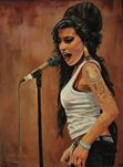 Amy Winehouse,Obraz olejny na płótnie 46x61