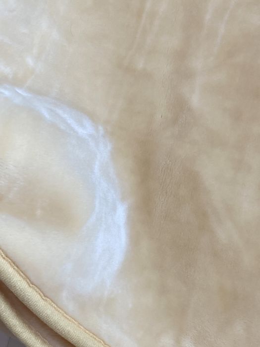 Плед полуторный акриловый однотон персиковый  (solaron)