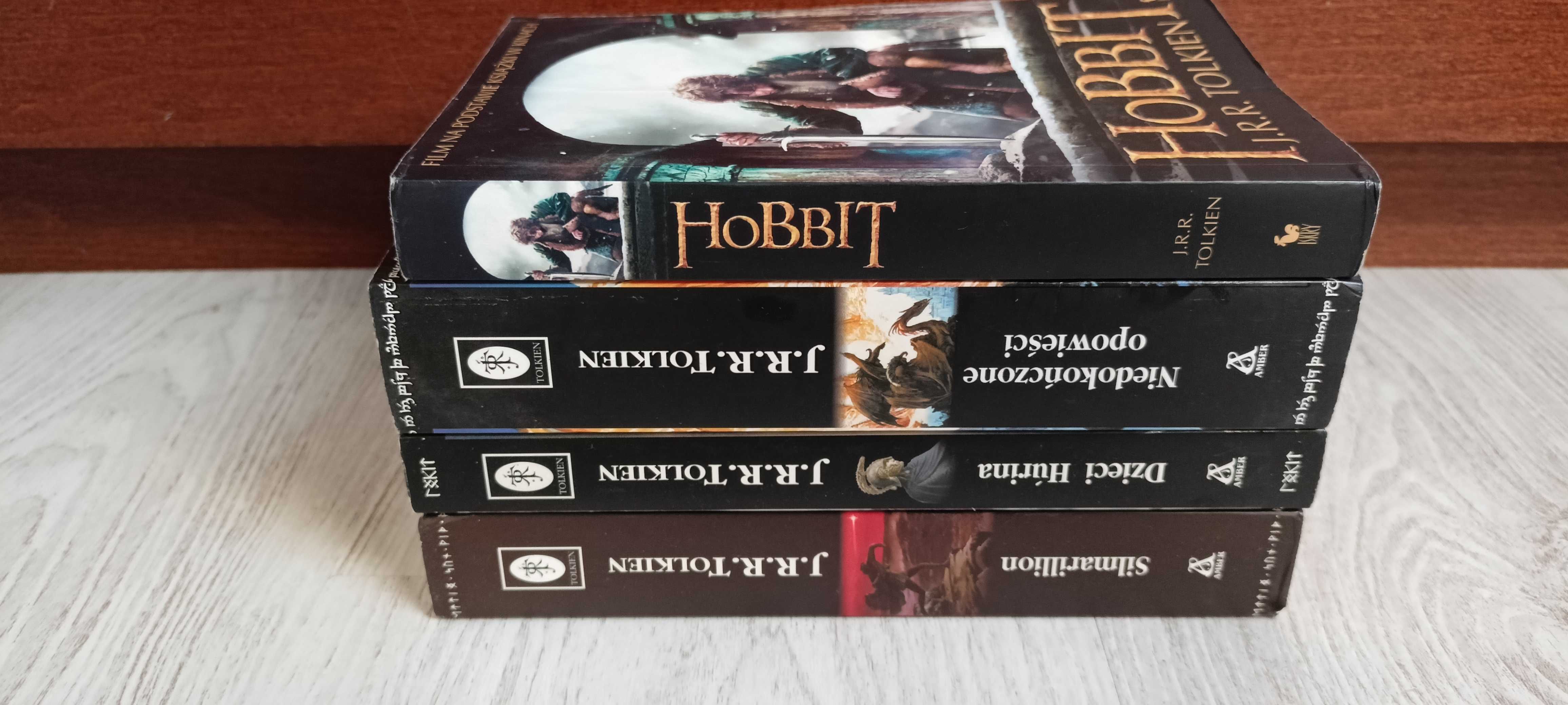 4x Tolkien Hobbit Niedokończone opowieści Dzieci Hurina Silmarillion