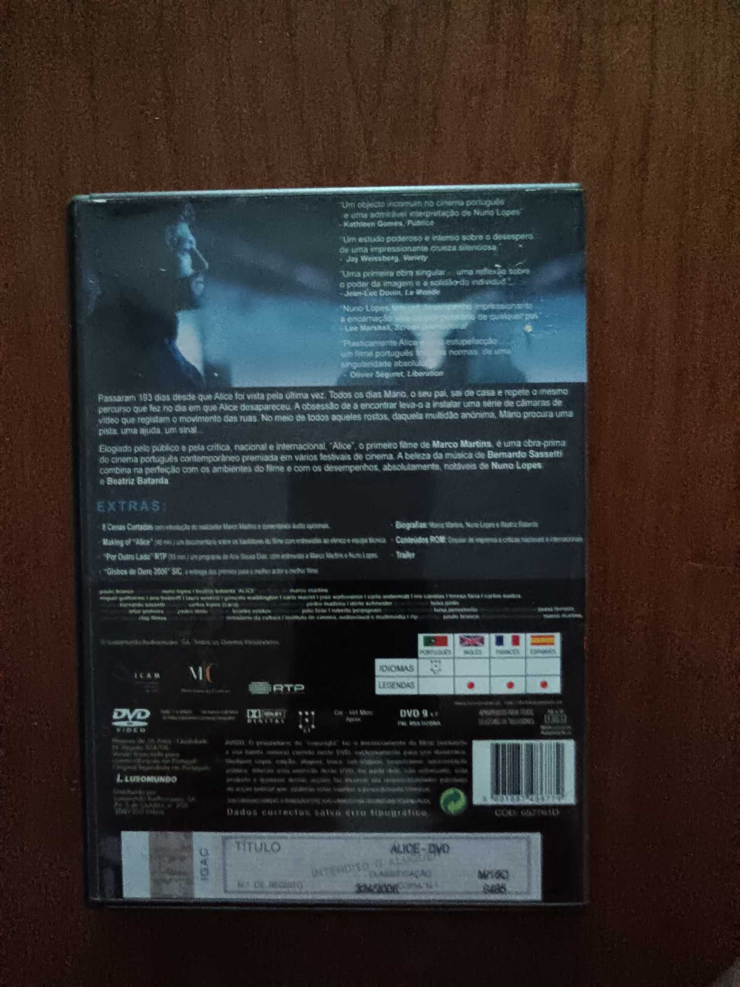 filme dvd original - Alice - edição dupla