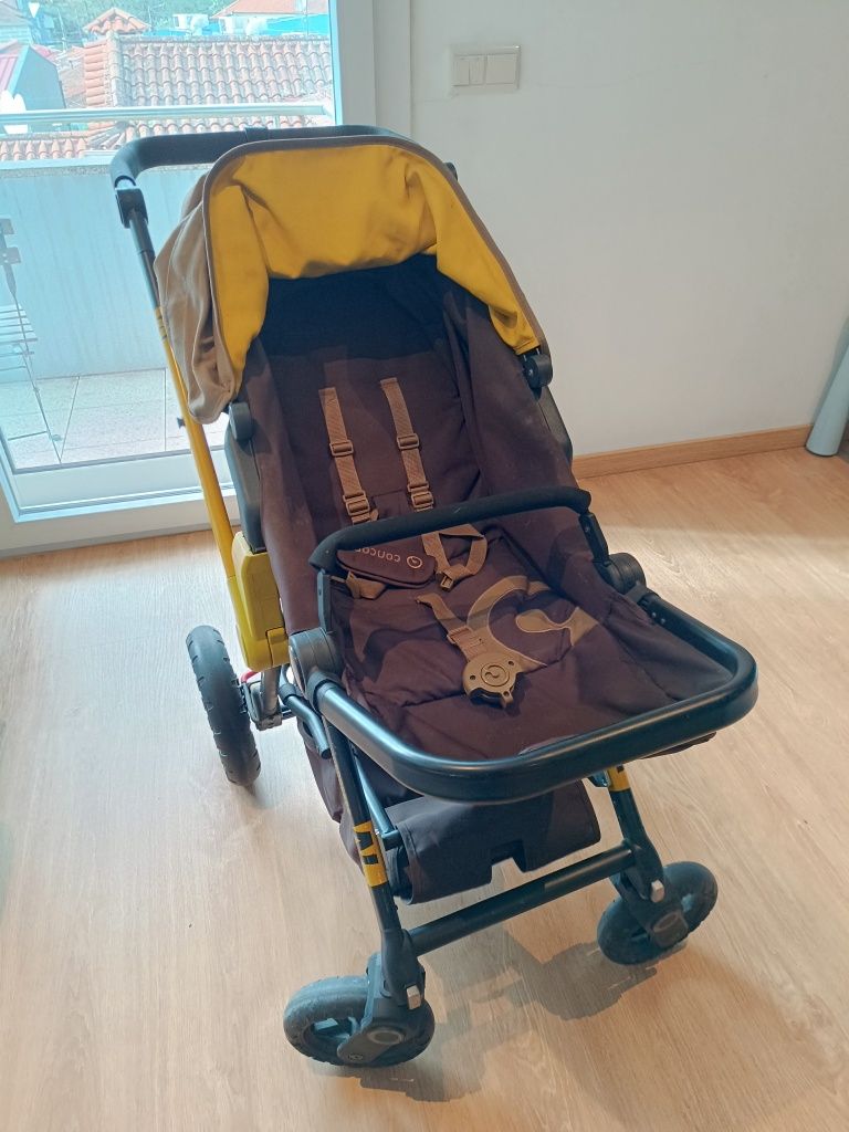 Carrinho de bebe Concord wanderer com conjunto de rodas extra