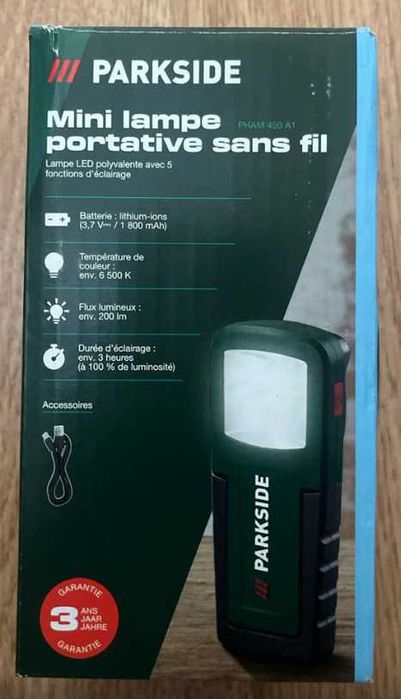 PARKSIDE PHAM 450 A1 Cordless Mini Hand Light