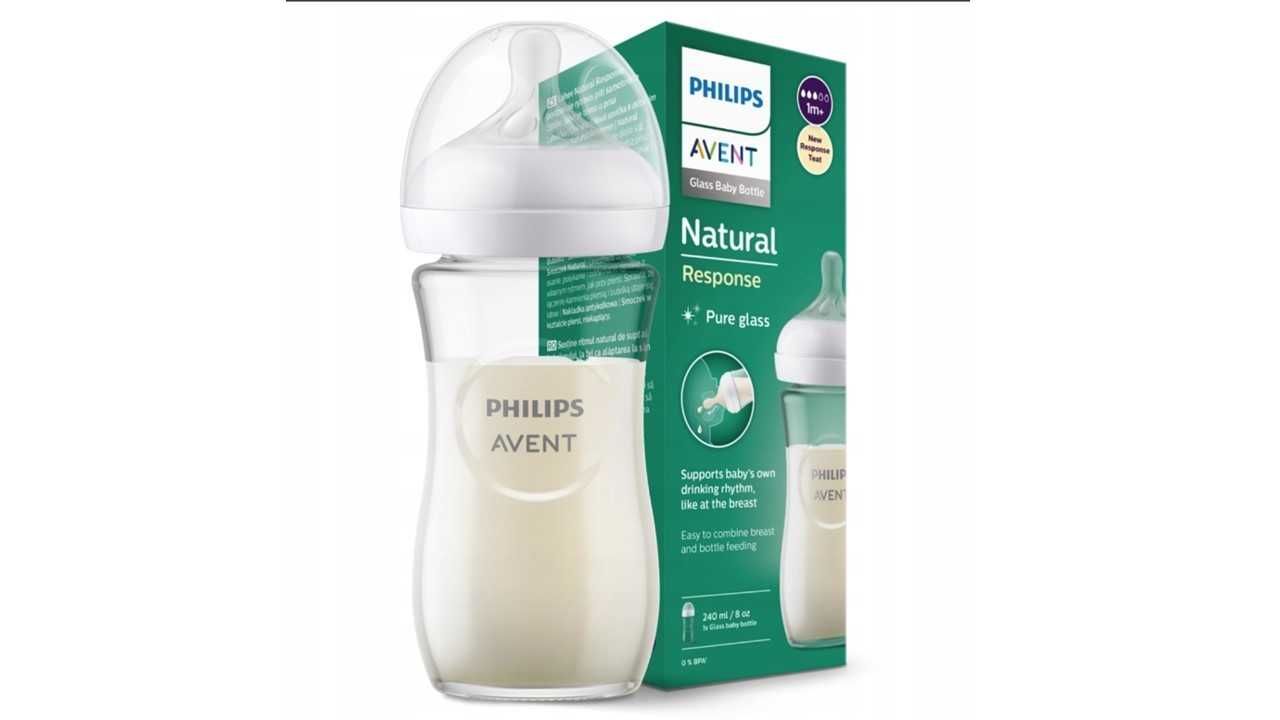 Avent Philips Responsywna butelka SZKLANA 240 ml Natural SCY933/01