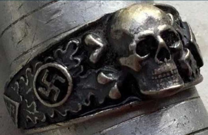 Срібний перстень із рунами солдата Вермахта ww ll