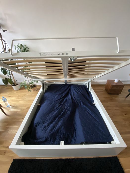 Ikea malm lozko z zasobnikiem 140x200