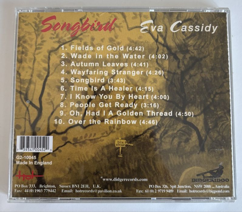 CD “Songbird” de Eva Cassidy