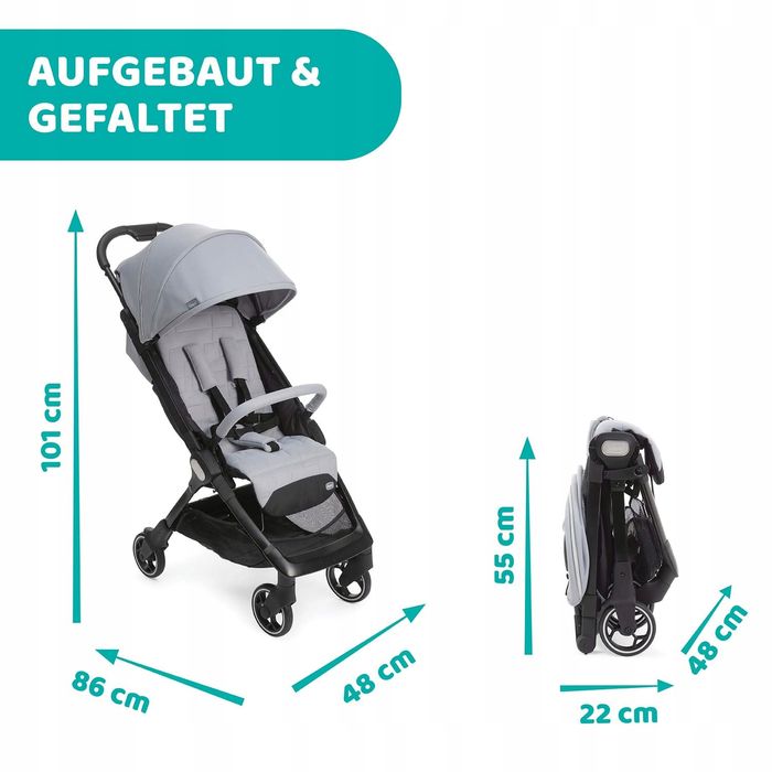 Wózek Spacerowy Chicco We Cool Grey