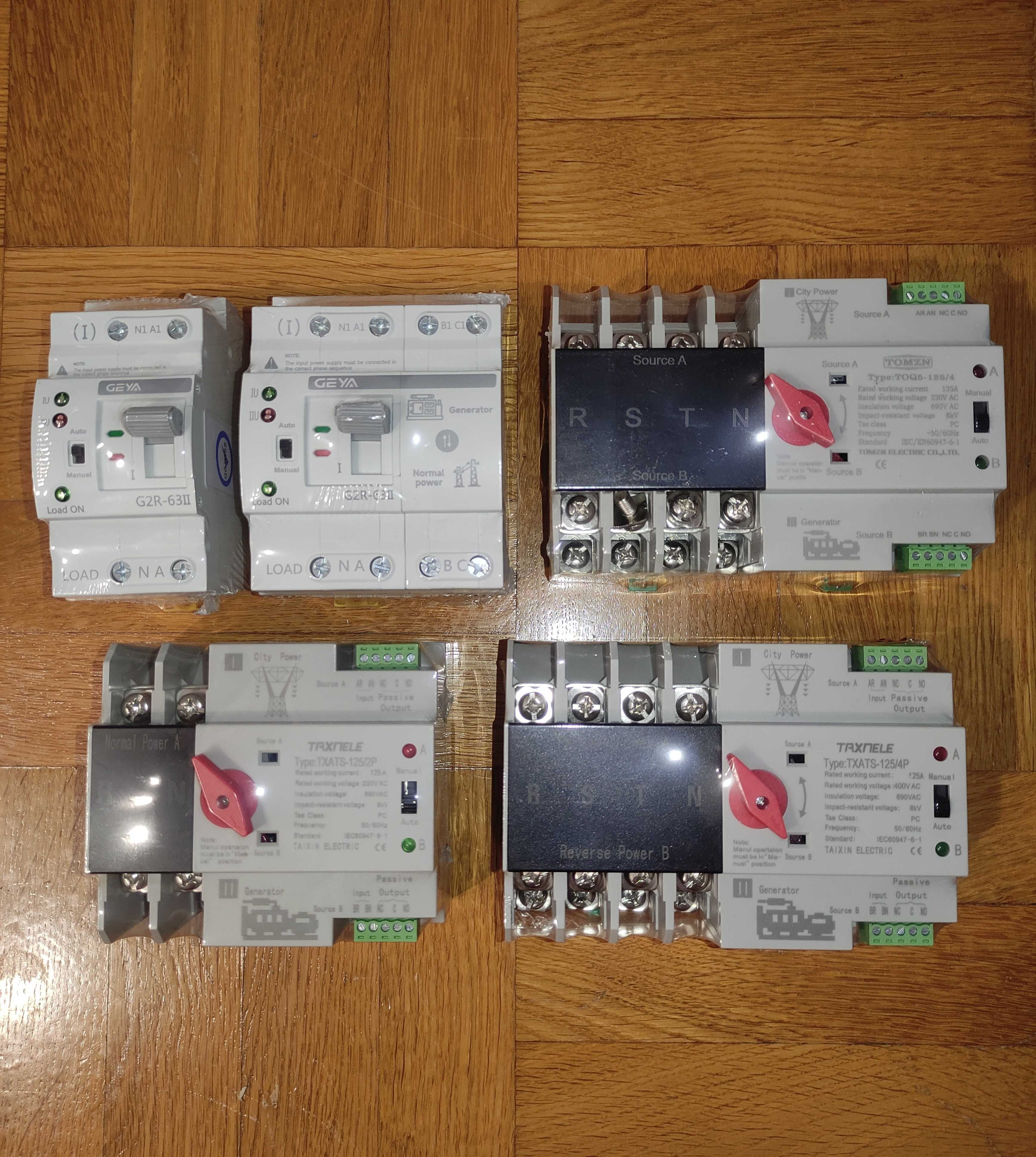 В НАЛИЧИИ, AВР Tomzn/GEYA 2P,3Р,4Р  63А/100A/125A