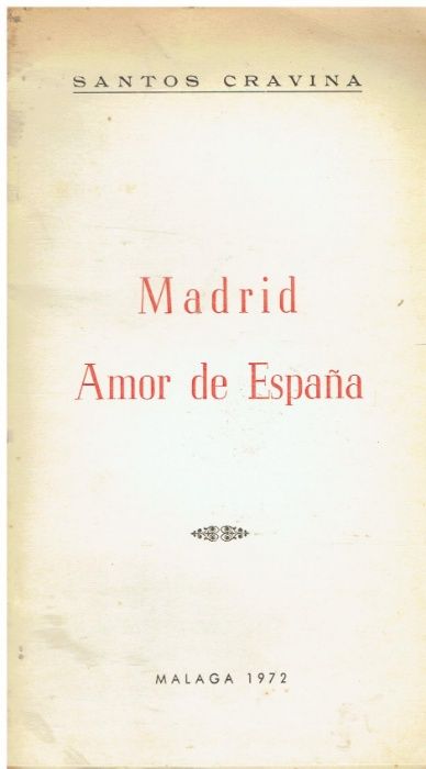 8383 Madrid Amor de Espana de Santos Cravina / Autografado