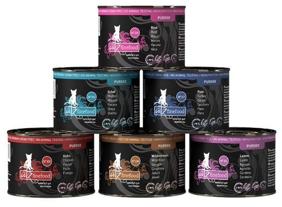 Karma dla kotów Catz Finefood Purrrr I - mix smaków - 70% MIĘSO 6x200g