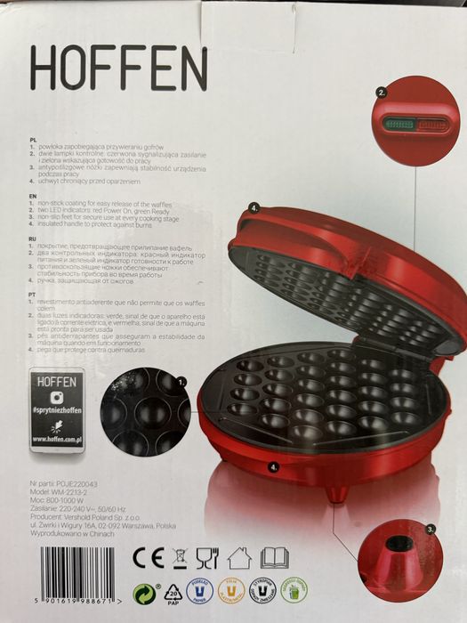 Gofrownica bubble bąbelki 1000w