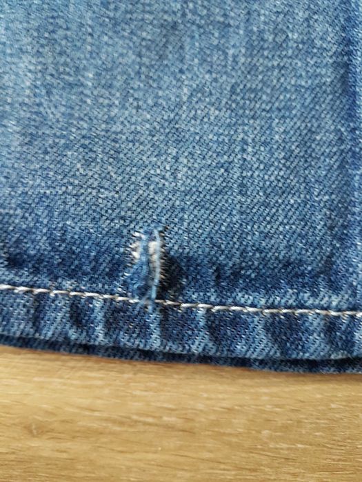 H&M szara jeansowa bawełniana spódniczka mini r. 128 regulacja w pasie