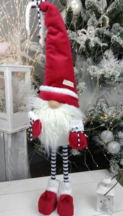 Новорічні Іграшки (гном) мʼяка іграшка