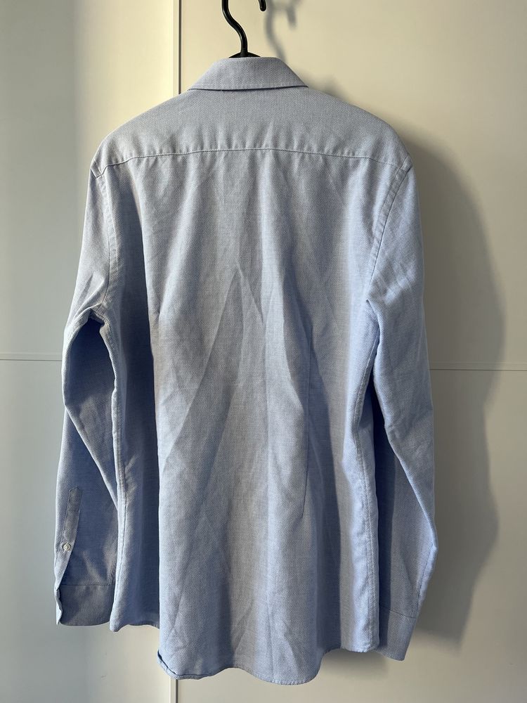 Koszula męska Slim Fit Zara rozmiar L błękitna
