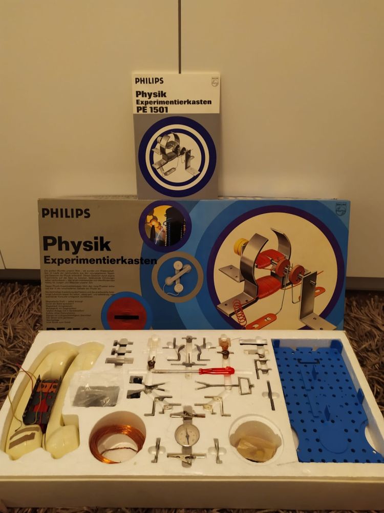 Elektroniczny eksperymentalny zestaw młodzieżowy Philips z roku 1970