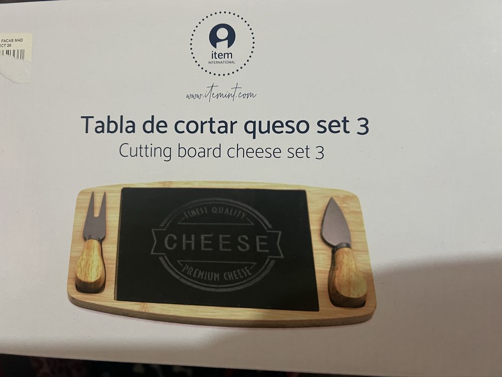 Conjunto Tábua Queijo NOVO