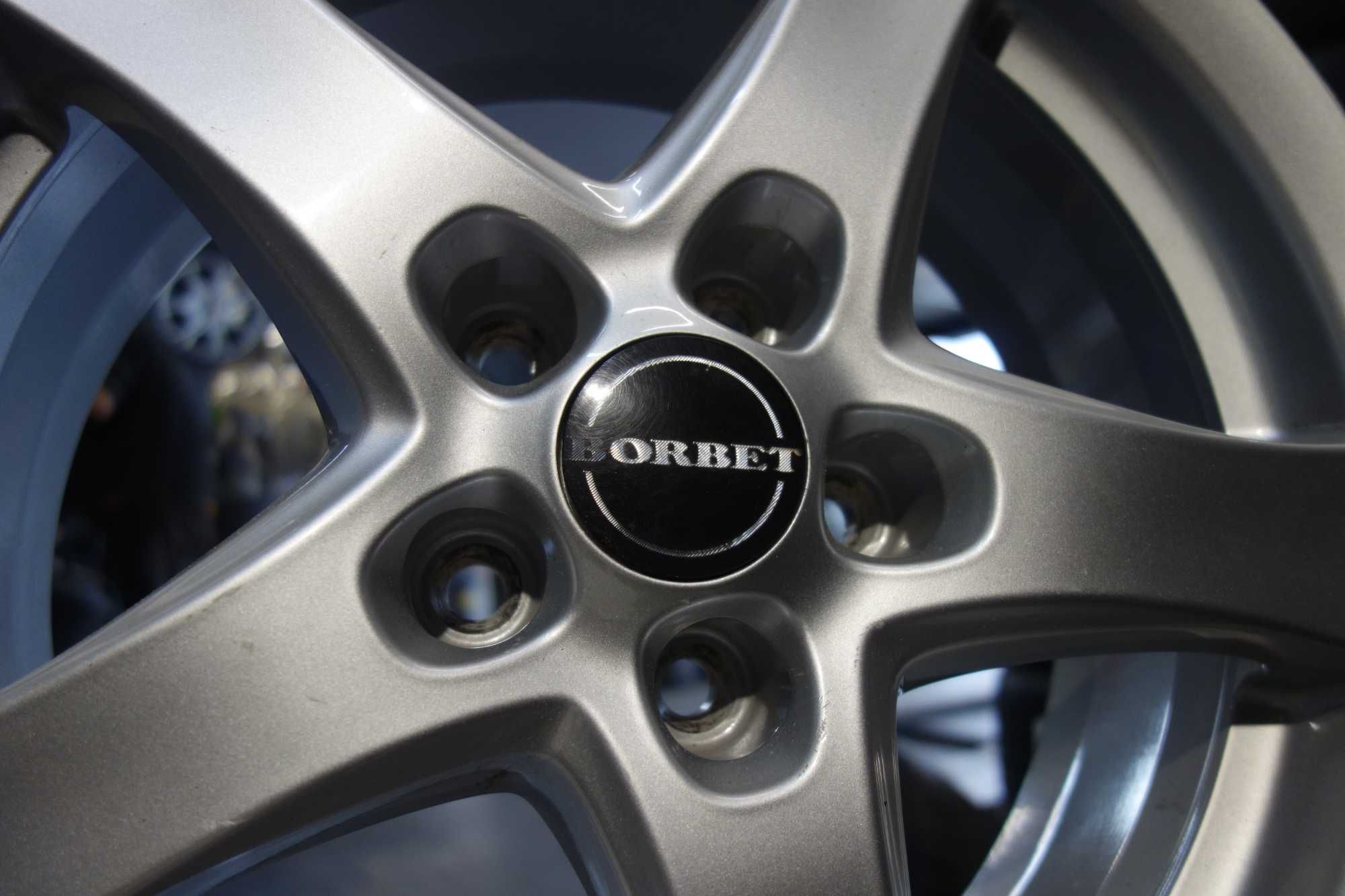 Alufelgi BORBET 16" 5x105 OPEL Astra Mokka Srebrne 547