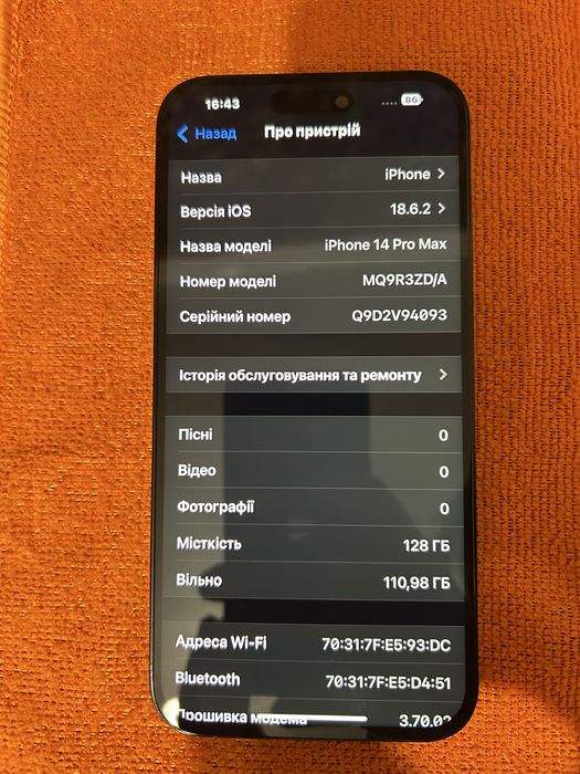 iPhone 14 Pro Max 128ГБ