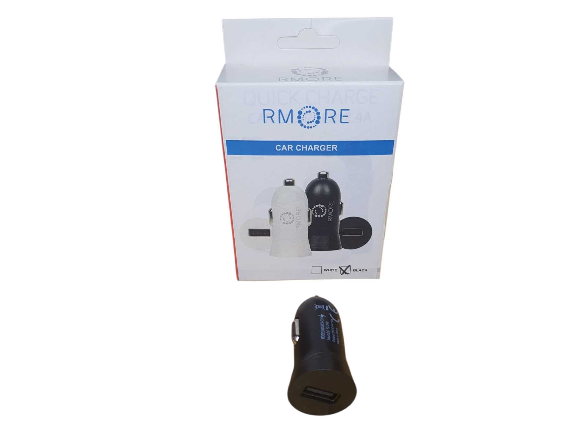 Ładowarka samochodowa USB 1A czarna