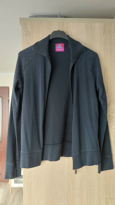 Granatowa rozsuwana bluza damska dresowa top shop s