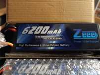 Nowe baterie zee 2s 6200mah 80C
