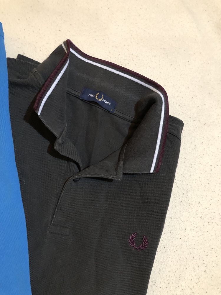 Fred Perry - Dwie bawełniane koszulki polo M