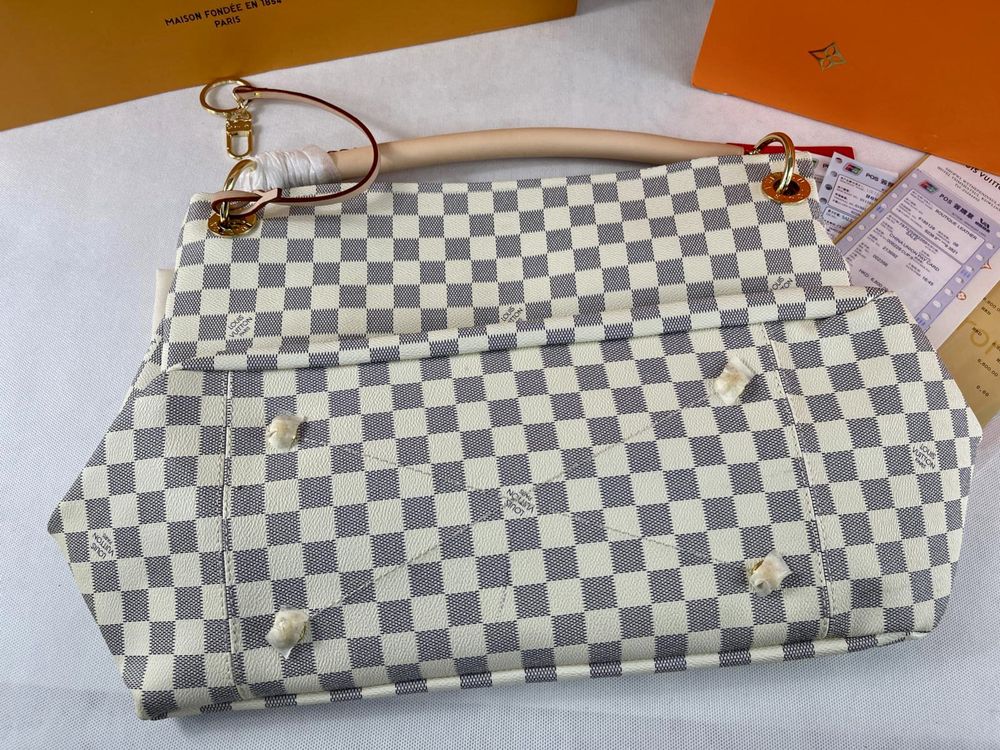 Louis Vuitton - Artsy Damier Azur | Shopperka PEŁNY ZESTAW LV