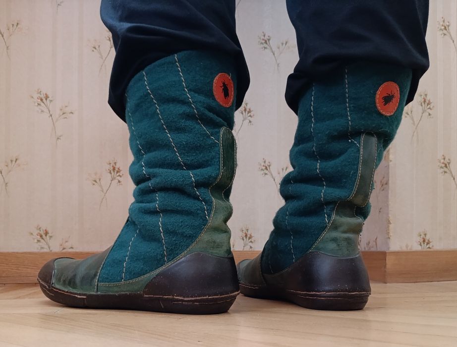 Дизайнерські вінтажні чоботи FLY london 39р, 25см