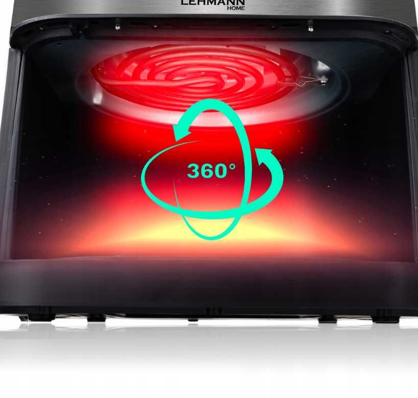 Nowa Frytkownica Beztłuszczowa Air Fryer 12 Programów 6L 1500W (-20%)